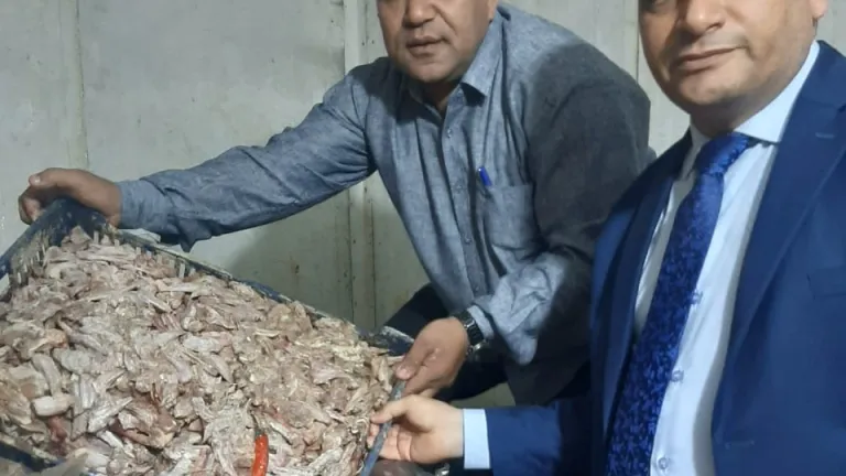 علشان تأكلوا اللانشون والسجق والبرجر .. ضبط 5 طن مصنعات لحوم من الجلود وعظام الدواجن بهذه المنطقة