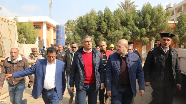 محافظ الجيزة: جاهزية محطة رفع الصرف الصحي بقرية المنوات للتشغيل التجريبي قريبًا