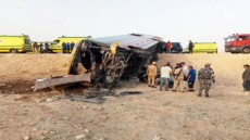 حادث يعصف بالأرواح .. مصرع رجل وسيدة وإصابة العشرات في انقلاب أتوبيس