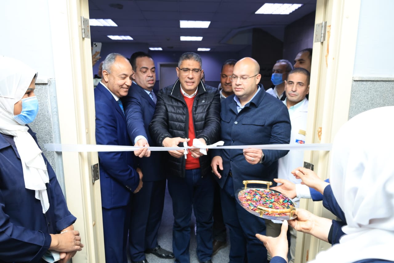 55 سرير رعاية مركزة و5 للحروق .. محافظ الجيزة يفتتح توسعات مستشفى الحوامدية