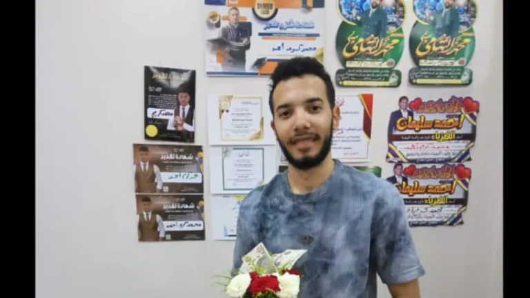 نجاح مستحق وفرحة غامرة .. عبدالله كرم أحمد عطية يتألق في الثانوية العامة وسط تهاني الأهل والأصدقاء